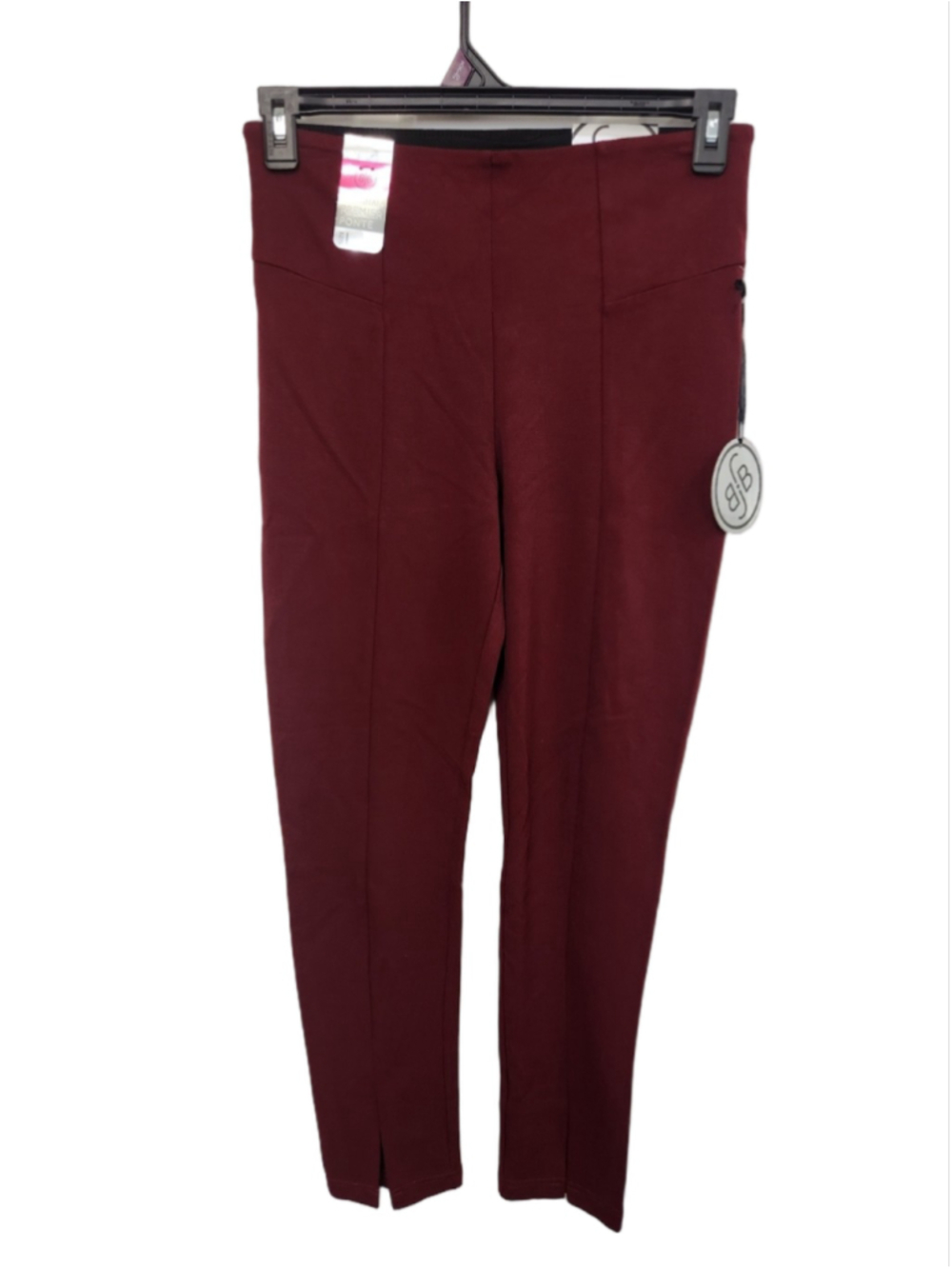 BoomBoom Premier Ponte Pants Size L Burgundy
